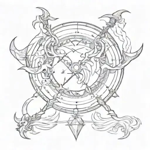 Sagittarius And Scorpio Zodiac Symbol