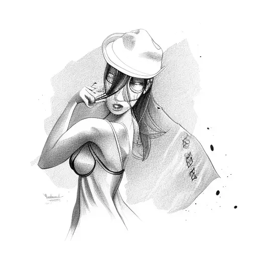 Girl With Victoria Secret Underwear And A Gun