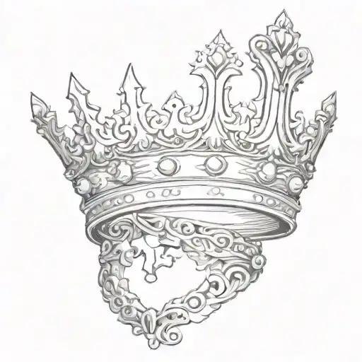 The Queen's Half-crown And Half A Crown King Crown