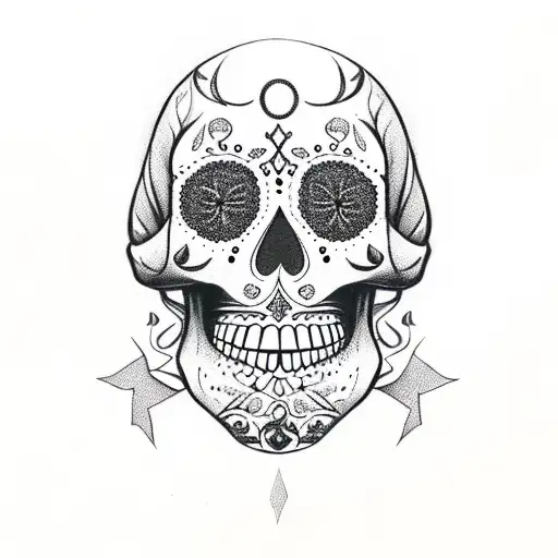 A Sugar Skull Adventurer Exploring Different Countries