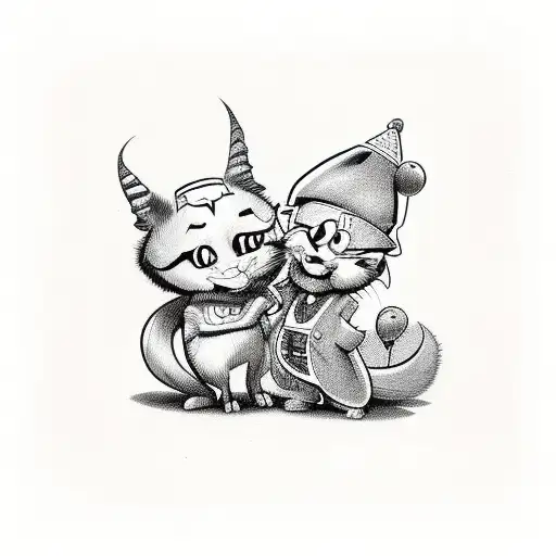 A Mashup Of Your Favorite Cartoon Characters In A Pop Art Style