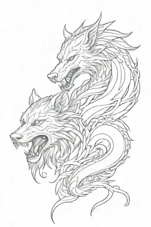 Wolf And Dragon