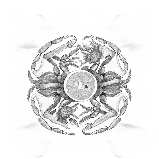 Scorpion And Crab Yin Yang