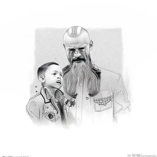 Son And Dad In Los Angeles