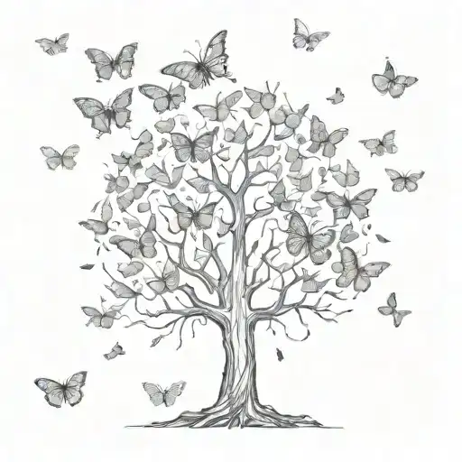Poision Tree With Butterflies