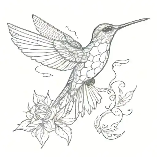 Humming Bird Flying