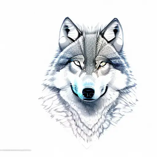 Half Wolf And Half Snake Head