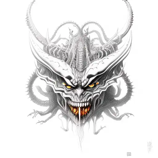 Demon Portrayed As A Surreal Creature