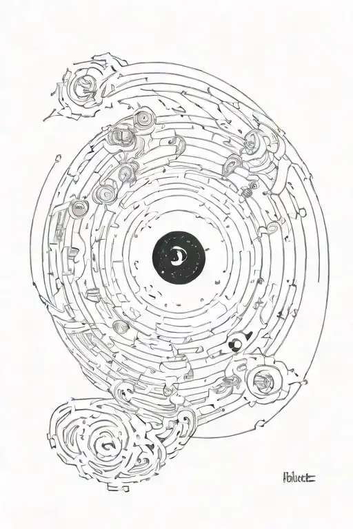 Black Hole With He Words Calm The Mind Calm The Body Calm The Soul