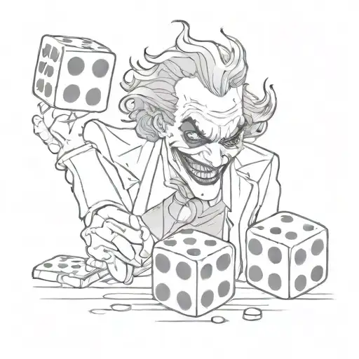 Joker Rolling Dice