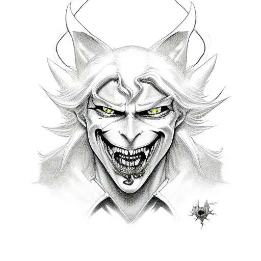 Dancing Jester From Devil May Cry 3 With Alucard In Form Dog From Hellsing