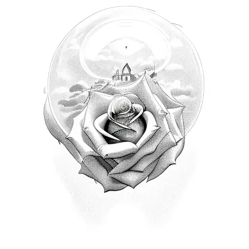 Rose God Dream Promise Thinking Bubble