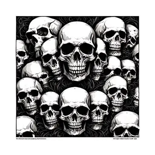 Lots Of Skulls Arm Sleeve