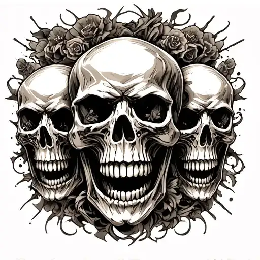 Lots Of Skulls Arm Sleeve