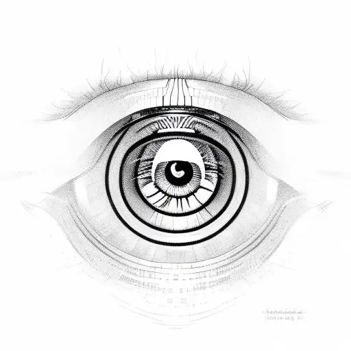 Lion Eye With Human Eye