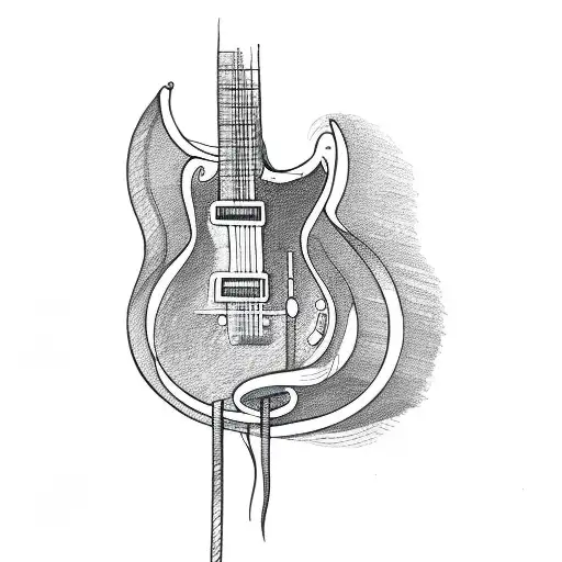 Guitar With Vine's Rapt Around It