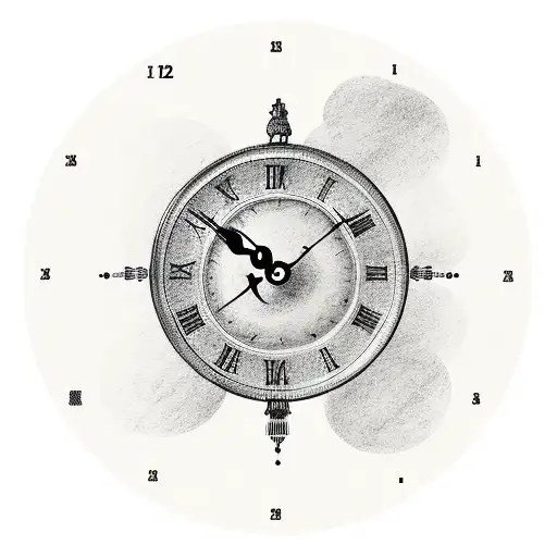 A Roman Numeral Clock With The Numbers 7 And 12 Marking Significant Times In The Client's Life