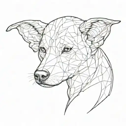 Dog Ear Outline Infinity Symbol