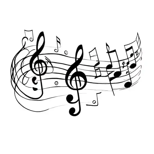 Music Notes Floating