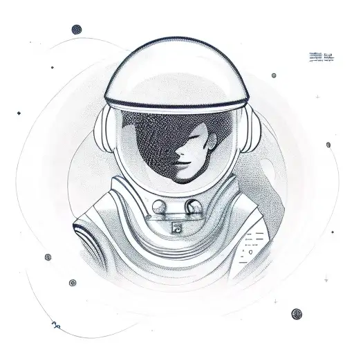 A Futuristic Astronaut Exploring A Vibrant Fortune