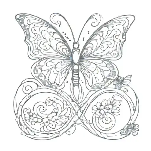 Butterfly Infinity Symbol