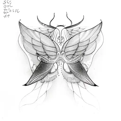 Siren With Moth Wings