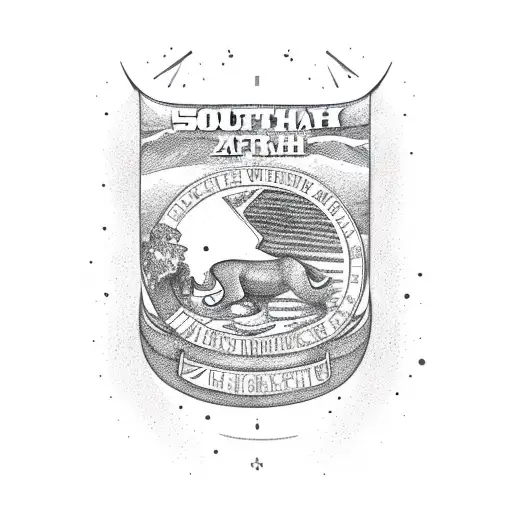 South African Flag Inside Surfboard