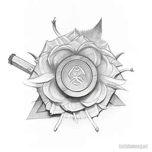 Flower And Ninja Dagger