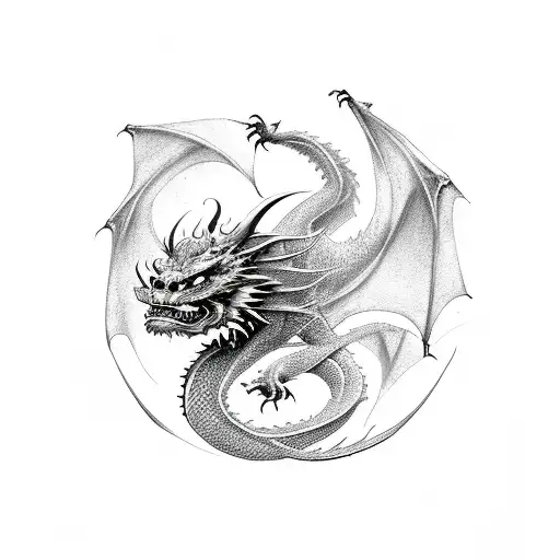 Dragon Made Of Lightning