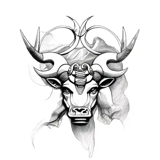 Taurus Zodiac Sign From The Side