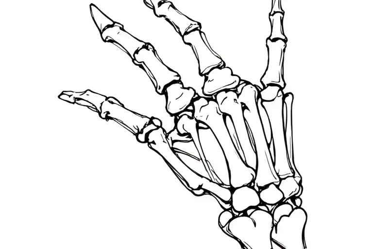 Simple Skeleton Hand