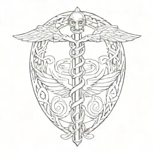 Caduceus Dna Intertwined