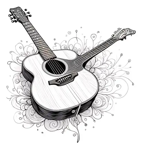 Fine Line Acoustic Guitar