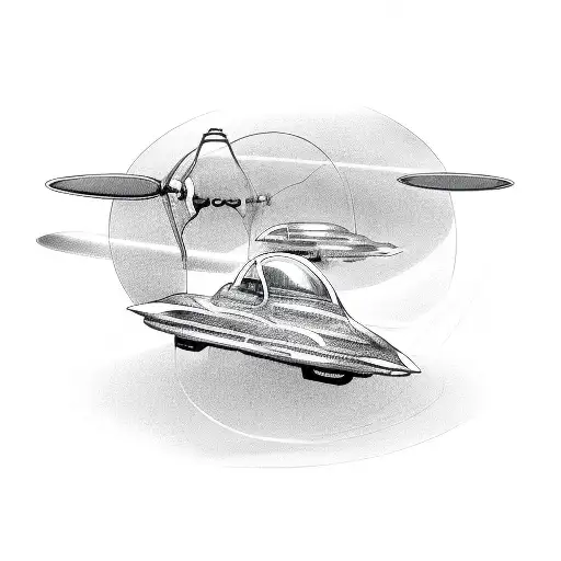 Radio Waves Forming The Shape Of A Race Car