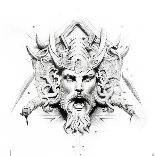 Combine Elements Of Nature And Greek Mythology In A Tattoo Design