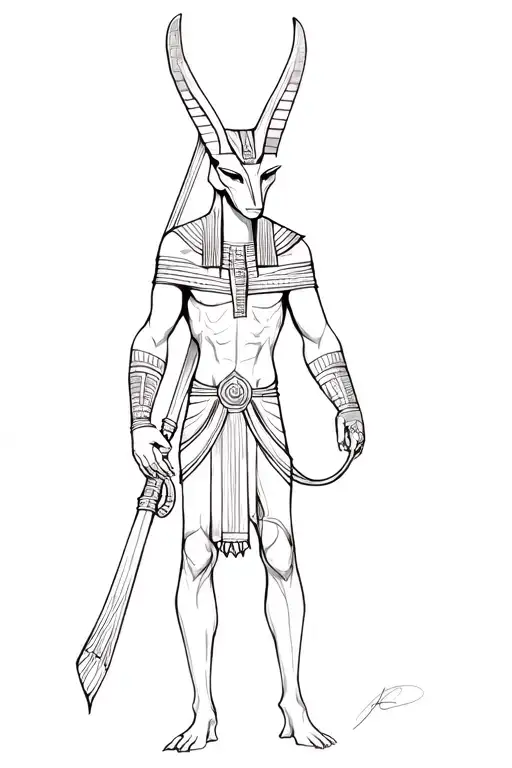 Egyptian God Anubis