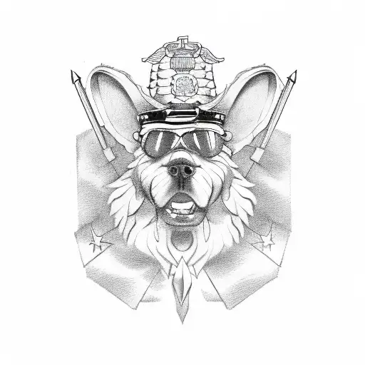 Marine Corps Angry Dog