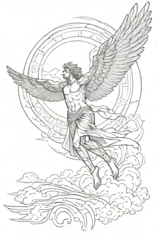 Icarus Flying Towards The Sun
