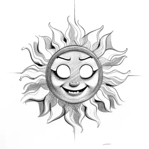 The Sun Logo From The Disney Movie Tangled