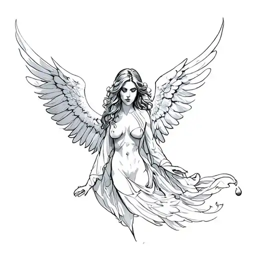 Fallen Angel Looking