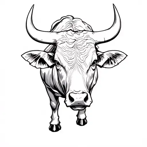 Spanish Bull And Stock Exchange Bull