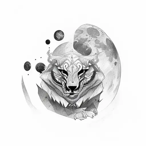 Father And Soon With The Fullmoon