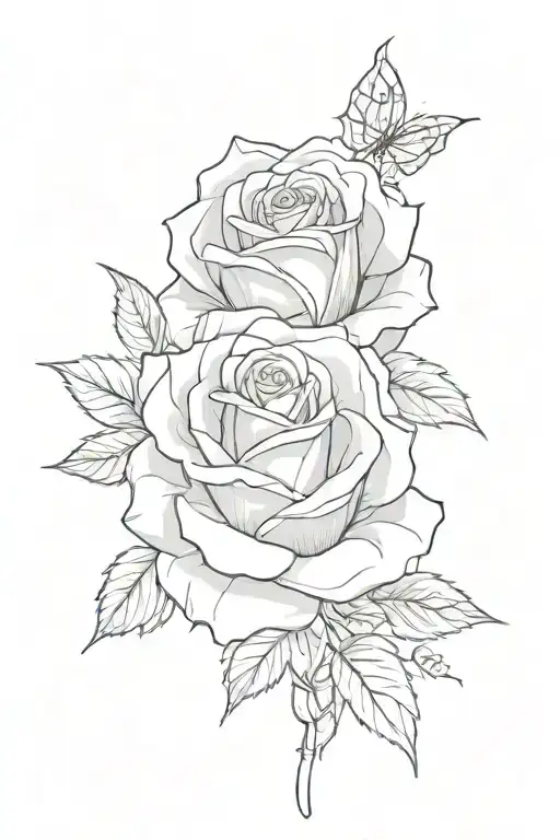 Rose With Natalie Written Vertically