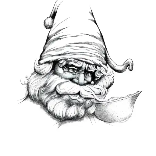 Bah Humbug Word And Santa Hat