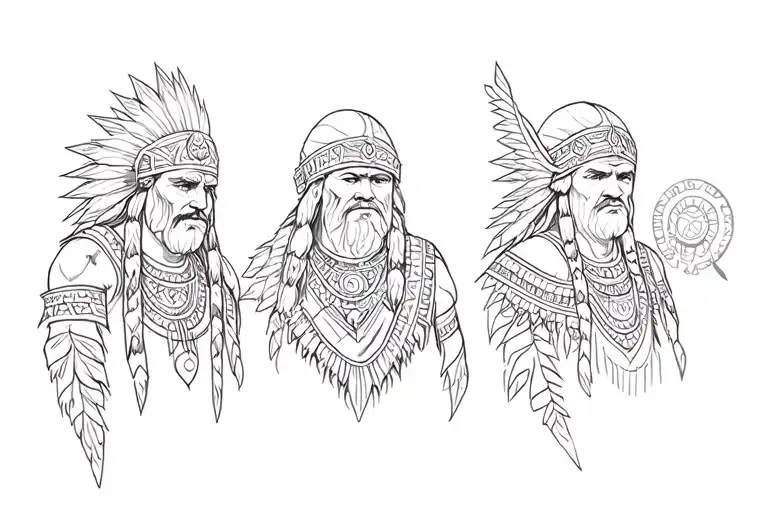 Viking And Aztec Indian Culture