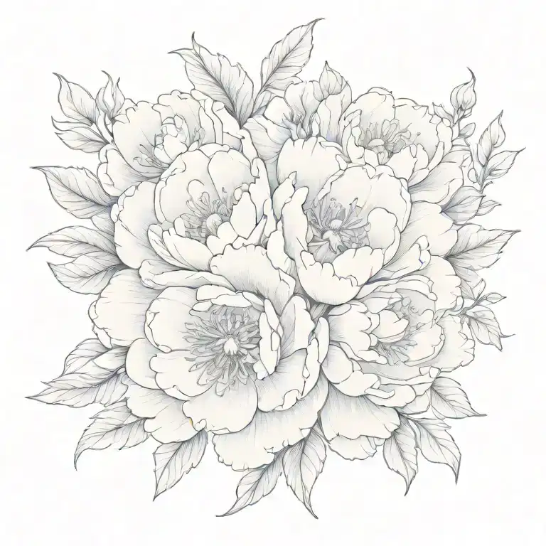 Peony And Python Back