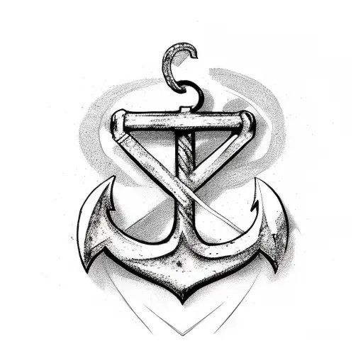 An Anchor As Represent The Letter A