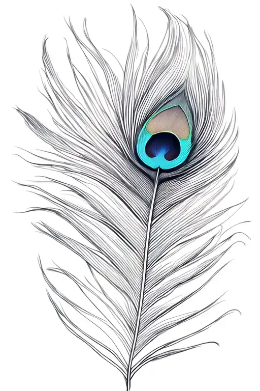 Peacock Feather Pen Writing