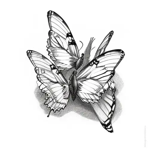 3 Butterflies With Broken Wings And Bandages