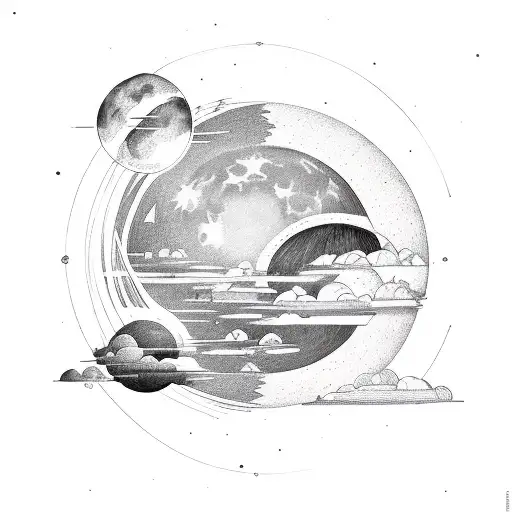 Scale With A Moon And A Sun In Each Basket